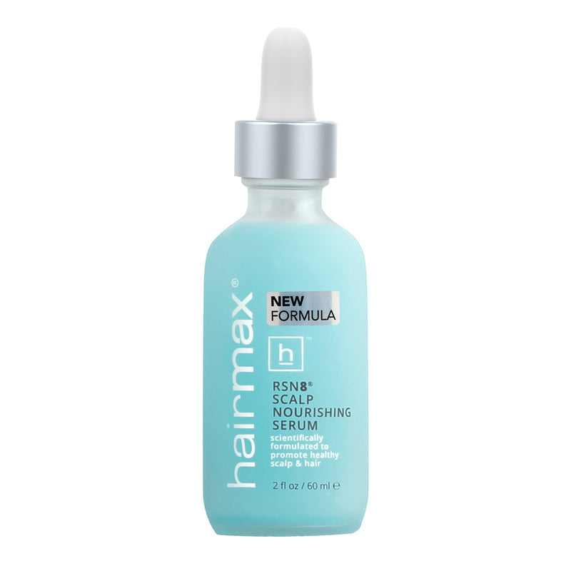 HairMax RSN8 scalp nourishing serum bottle – front view
