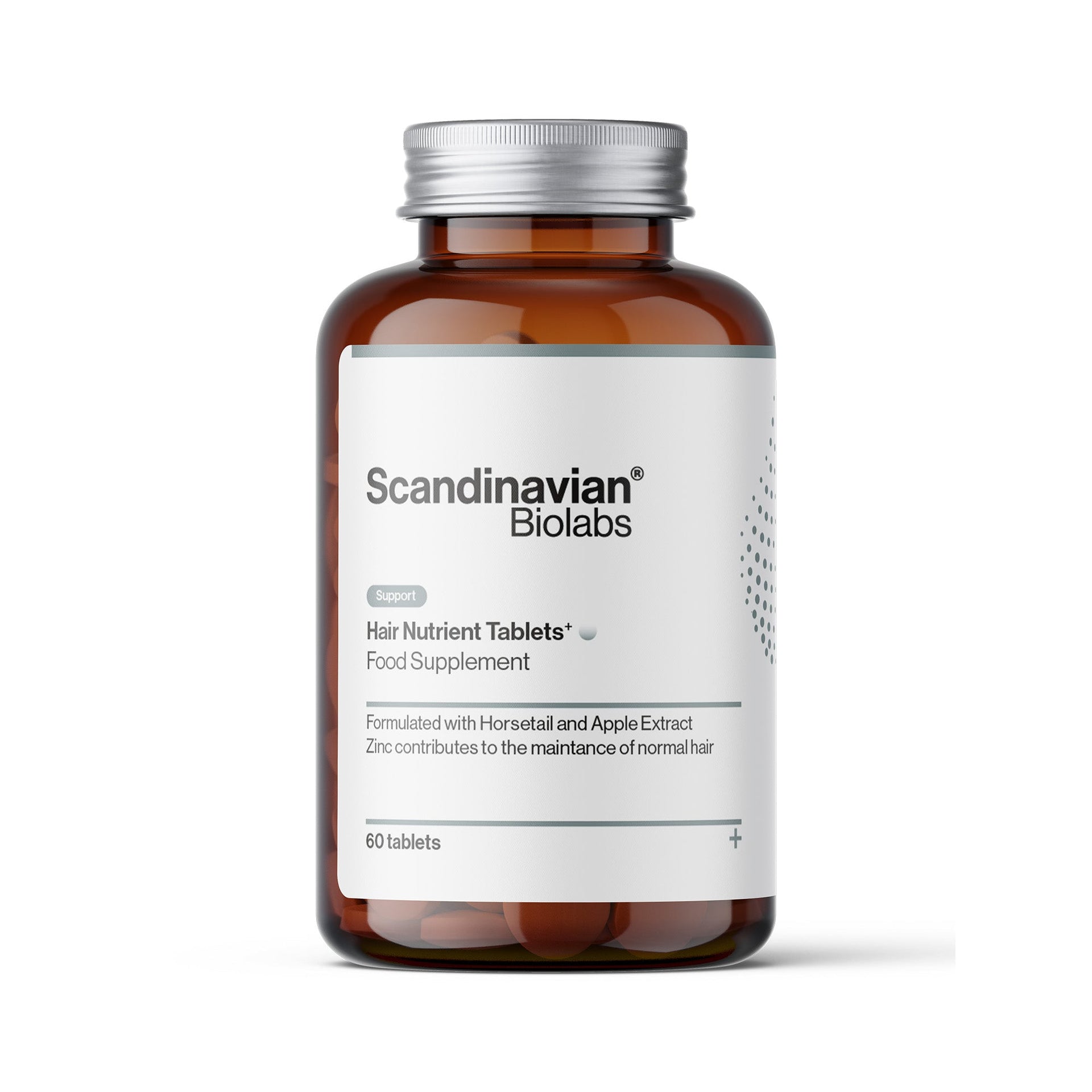 Scandinavian Biolabs Hair Nutrient Tablets bottle â€“ front view