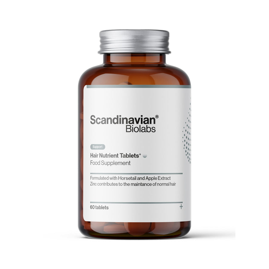 Scandinavian Biolabs Hair Nutrient Tablets bottle – front view