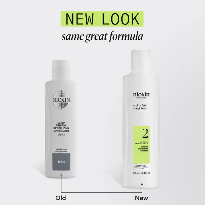 Nioxin System 2 Scalp + Hair Thickening Conditioner for Natural Hair with Progressed Thinning 300ml / 1L