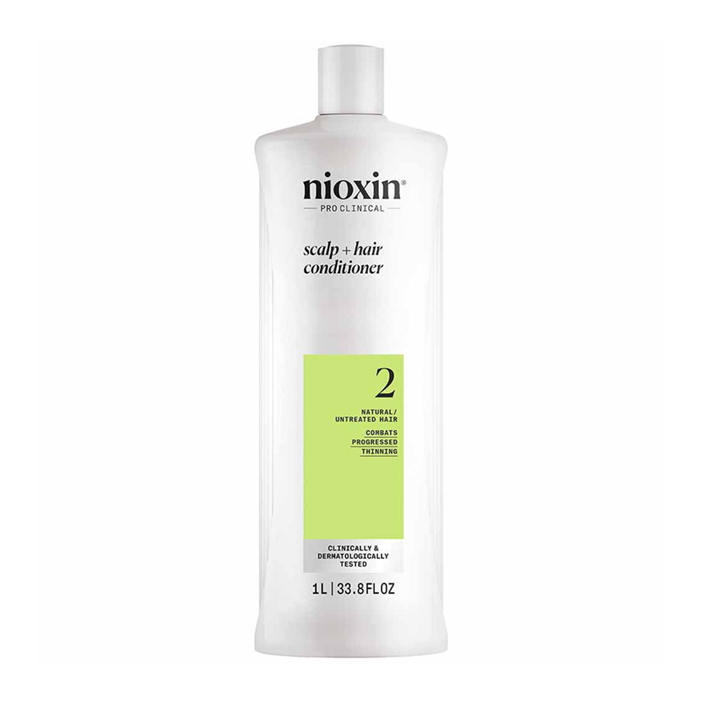 Nioxin System 2 Scalp + Hair Thickening Conditioner for Natural Hair with Progressed Thinning 300ml / 1L