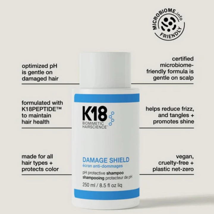 K18 Damage Shield pH Protective Shampoo 250ml