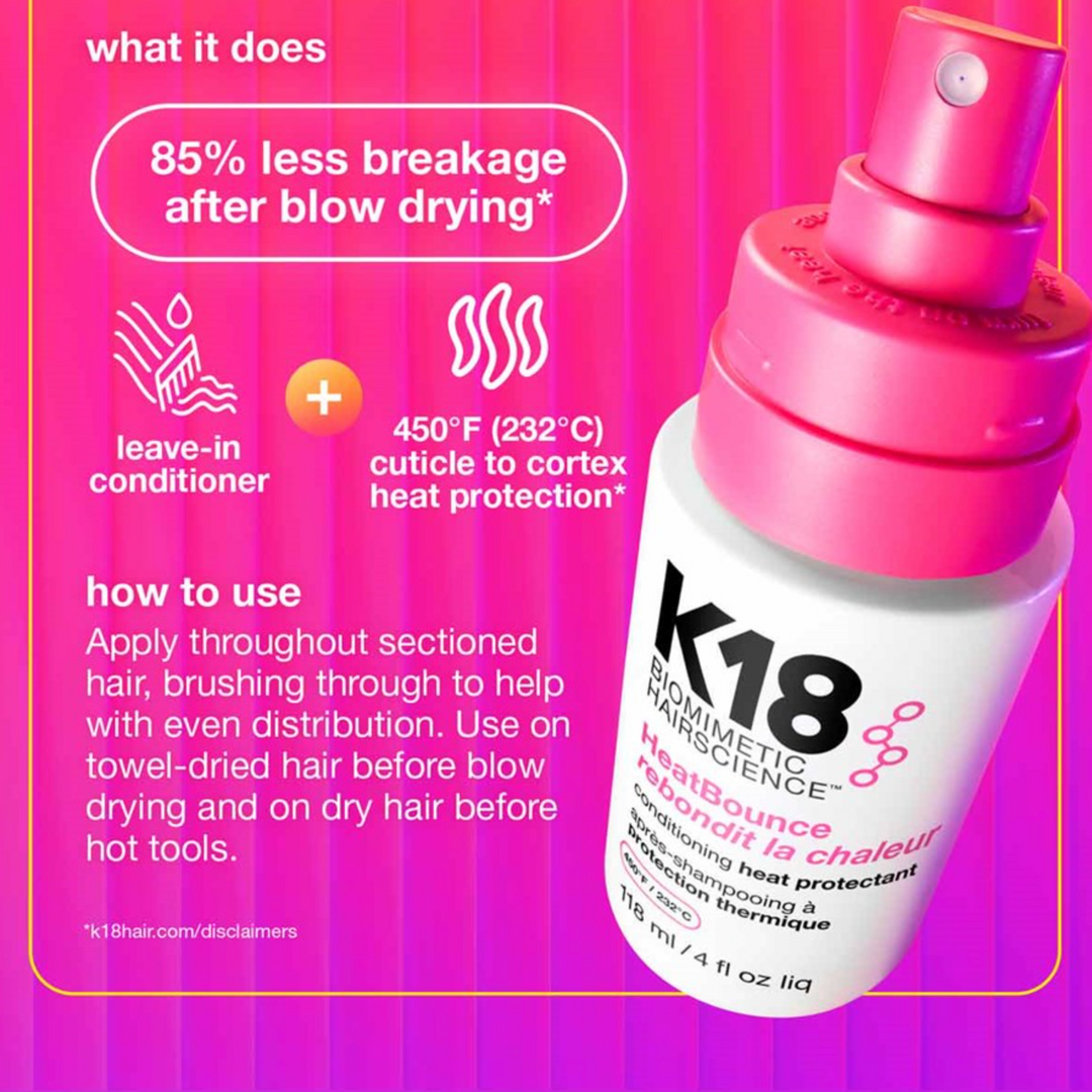 K18 HeatBounce Conditioning Heat Protectant 118ml