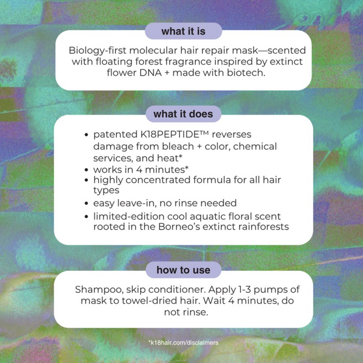 18 x Future Society Leave-in Molecular Repair Hair Mask 50ml