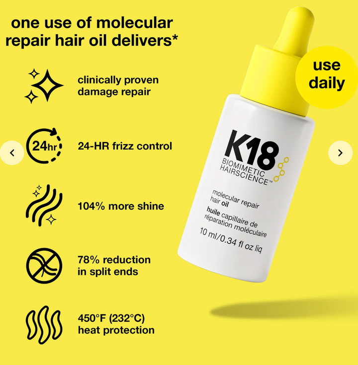 K18 Molecular Repair Hair Oil 10ml