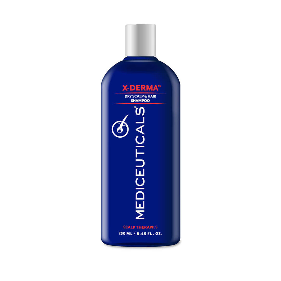 Mediceuticals X-Derma dry scalp 250ml shampoo bottle – Regrow Hair Centre