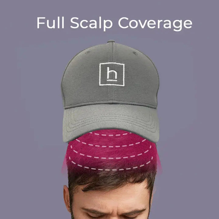 Hairmax PowerFlex Laser Cap on head
