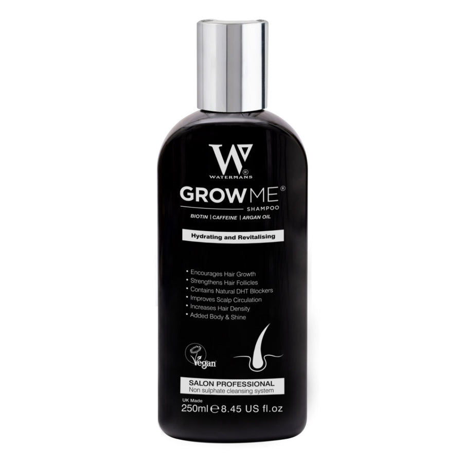Watermans Grow Me hair growth 250ml shampoo bottle – Regrow Hair Centre