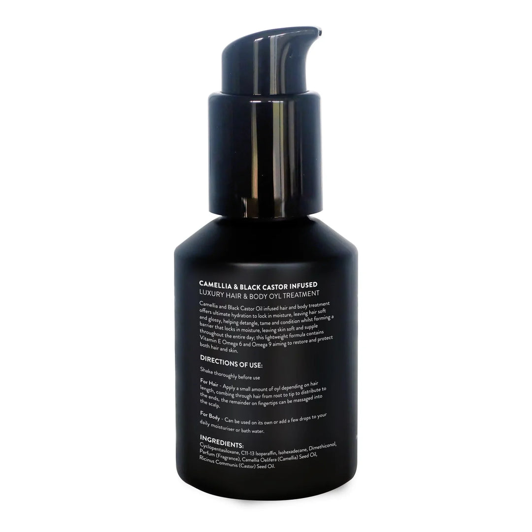 Watermans camellia & black castor hair growth oil & body hydration, Blow Outs