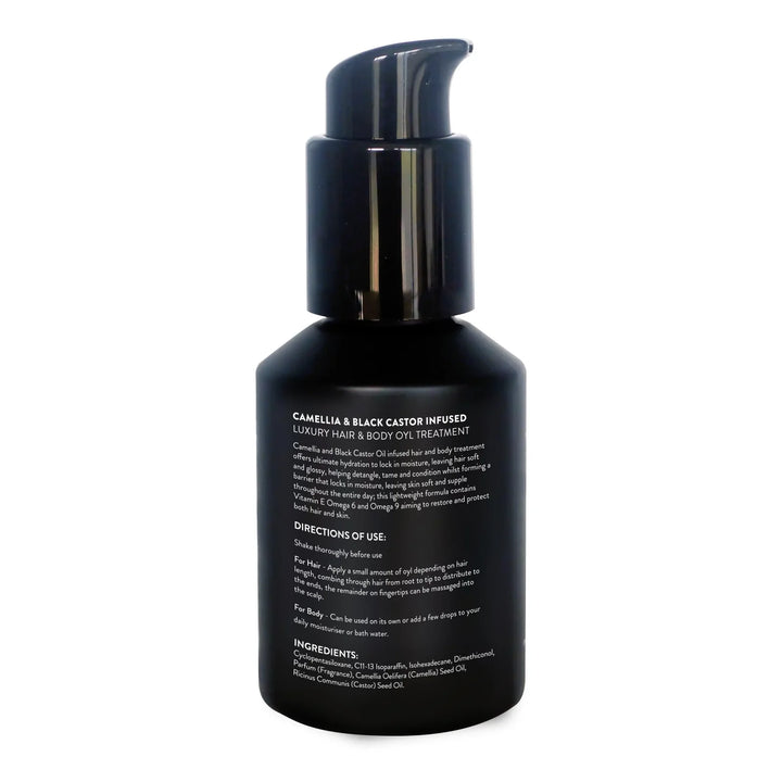 Watermans camellia & black castor hair growth oil & body hydration, Blow Outs