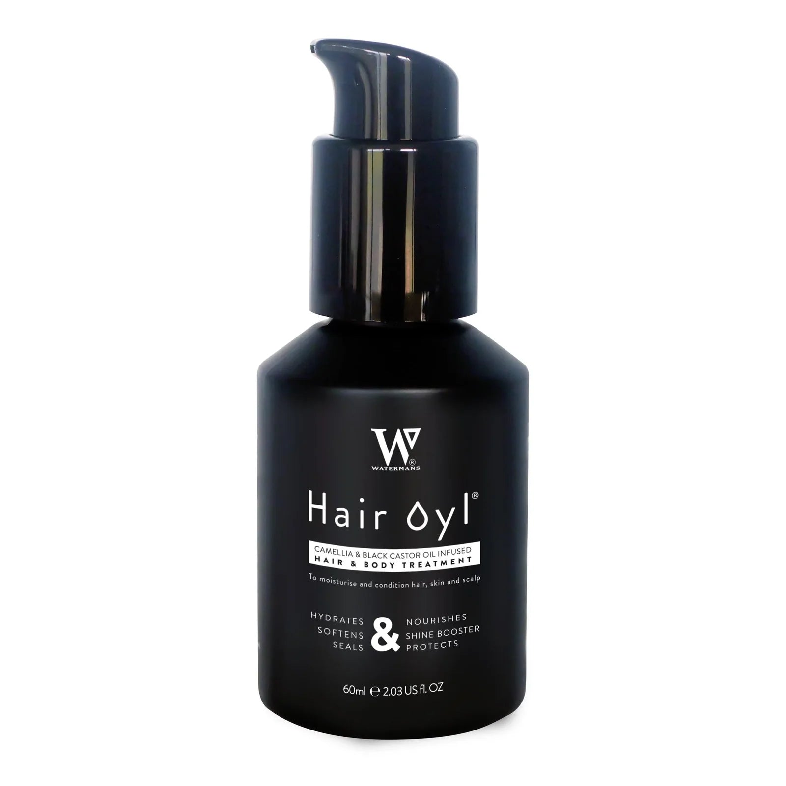 Watermans camellia & black castor hair growth oil & body hydration