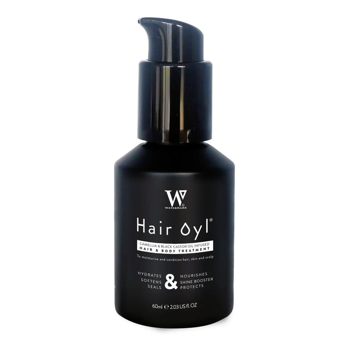 Watermans camellia & black castor hair growth oil & body hydration, Blow Outs