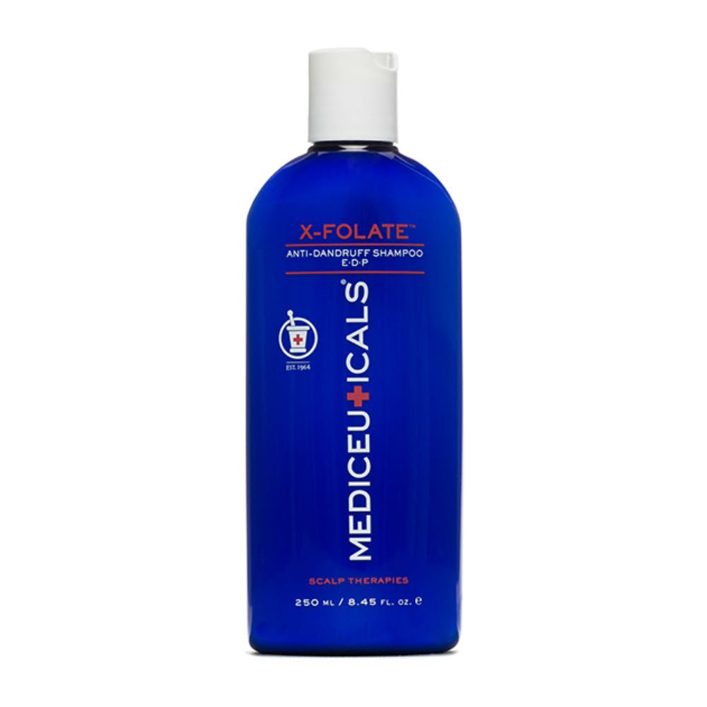 Mediceuticals X-Folate anti dandruff shampoo bottle â€“ Regrow Hair Centre